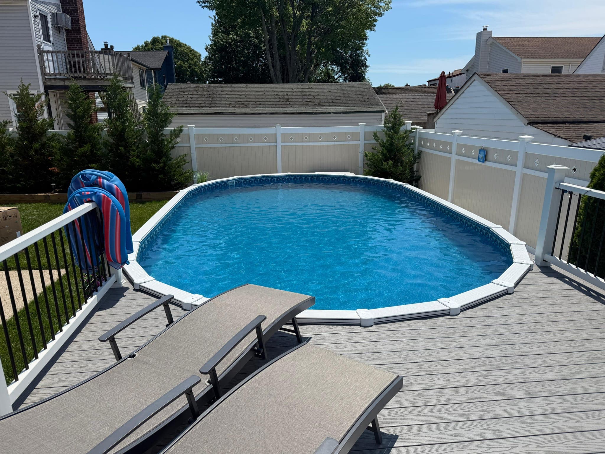 Aquasport pool installed by Franklin Pool Services