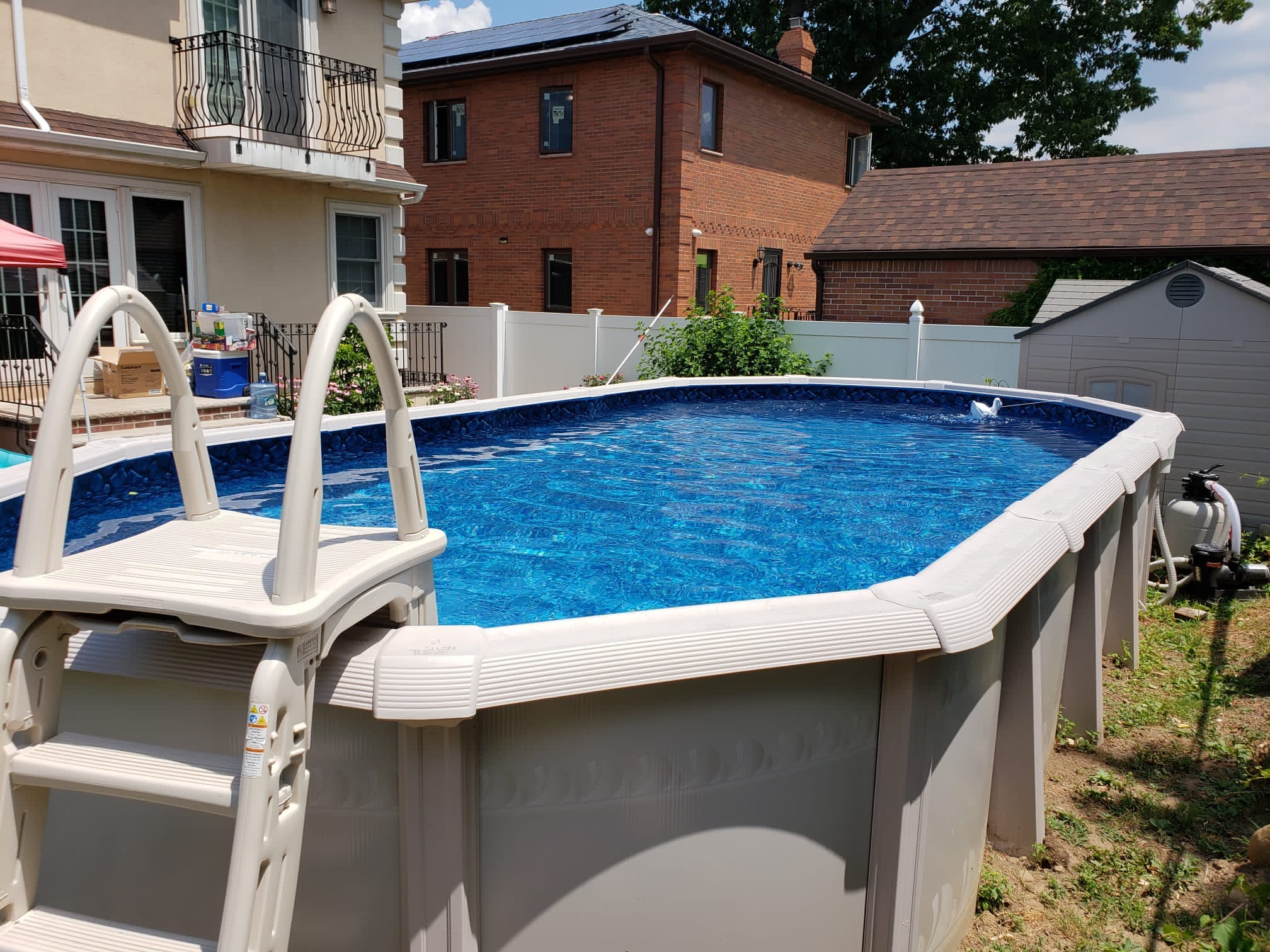 Aquasport pool installed by Franklin Pool Services